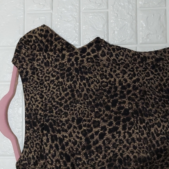 Urban Outfitters Cheetah Print Mini Cap Sleeve Dress Small - Picture 7 of 11